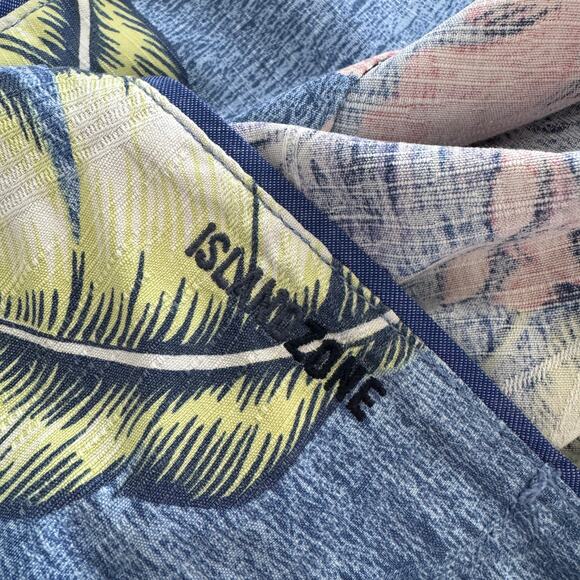 Tommy Bahama Medium Mens Hawaiian Shirt Button-Up Floral Short Sleeve Silk Blend - Picture 4 of 6